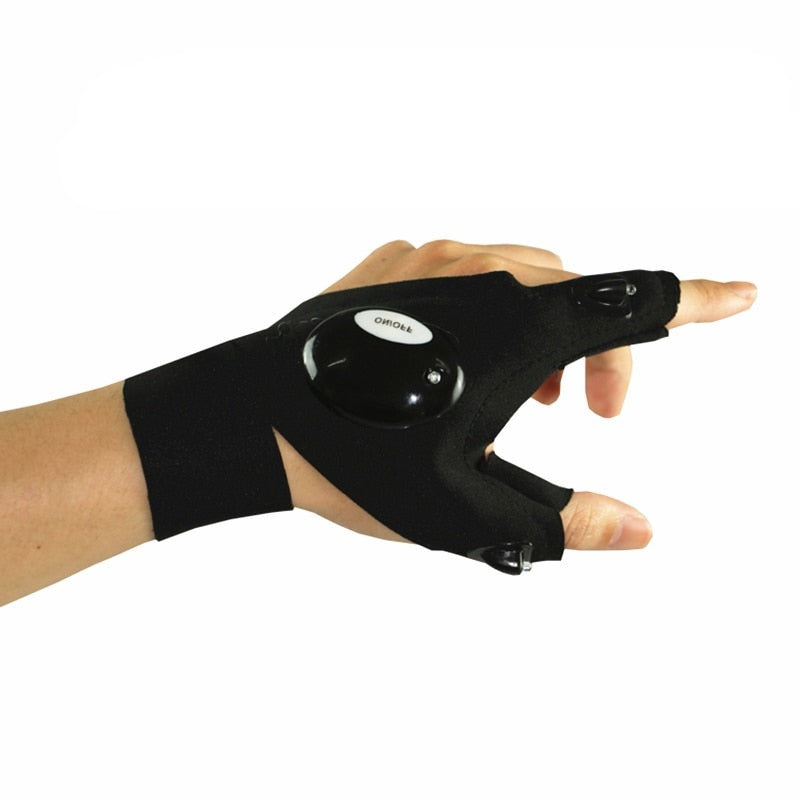 Fingerless Glove LED Ficklampa