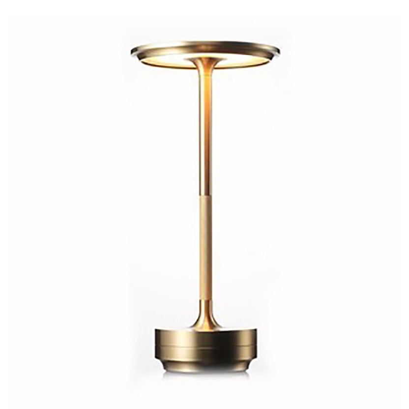 LuxeGlow - Metallic Elegance Lamp